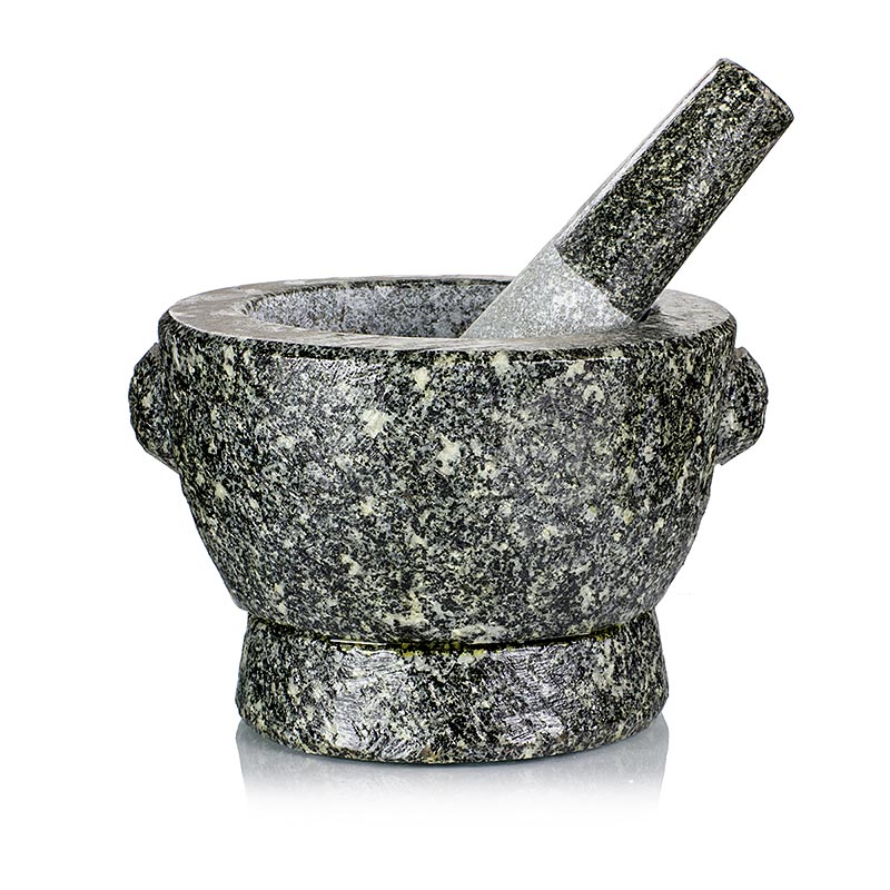 Stenmørtel, ø 16,5 cm udvendigt, ø 12 cm indvendigt, 11 cm høj, ca. 4 kg, 1 stk