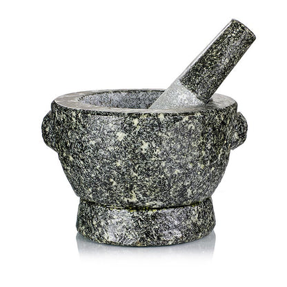Stenmørtel, ø 16,5 cm udvendigt, ø 12 cm indvendigt, 11 cm høj, ca. 4 kg, 1 stk