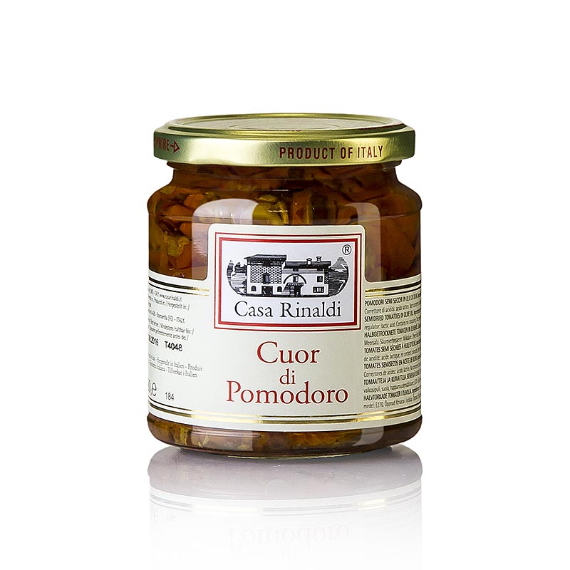 Halvtørrede tomater, i olivenolie, Casa Rinaldi, 280 g