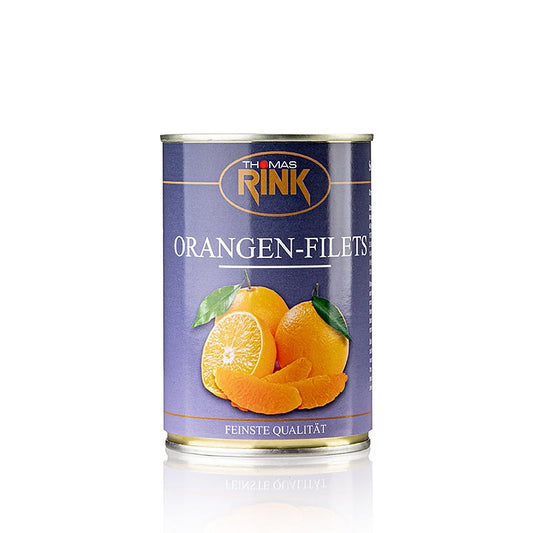 Appelsinfileter – kalibrerede segmenter, let sukkeret, 425 g