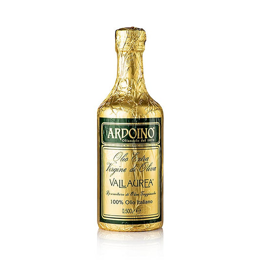 Ekstra jomfruolivenolie, Ardoino "Vallaurea", ufiltreret, i guldfolie, 500 ml