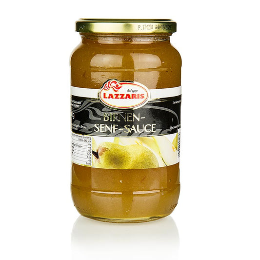Lazzaris - Pære-sennep-sauce, efter Tessiner-opskrift, 730 g
