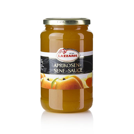 Lazzaris - abrikos-sennepsauce, efter Tessiner-opskrift, 750 g