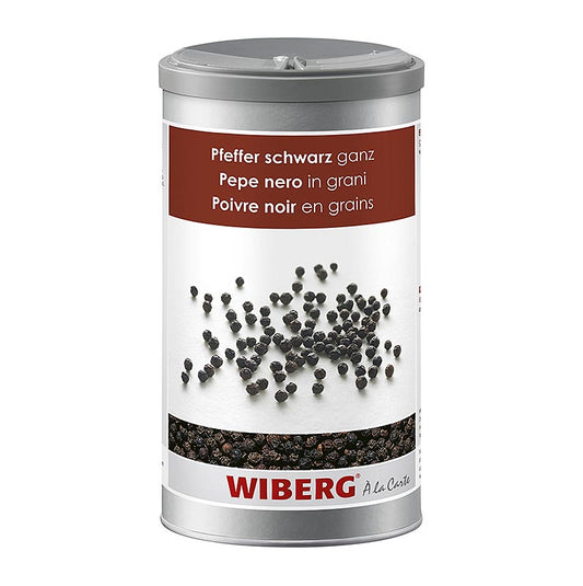 Wiberg sort peber, hele bønner, 630 g