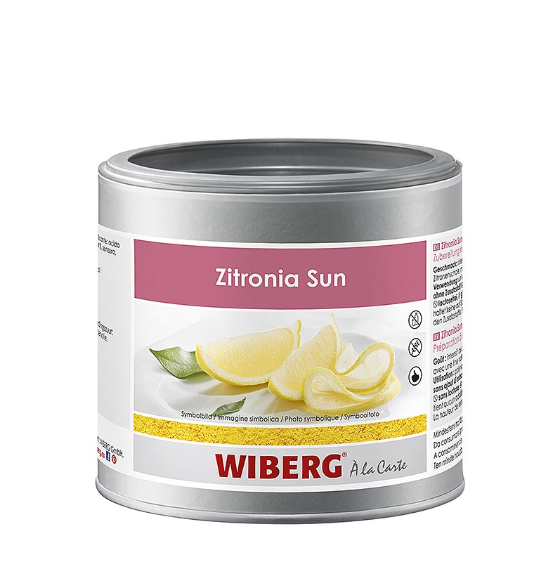 Wiberg Zitronia Sun, tilberedning med naturlig citronolie, 300 g