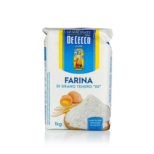 Pastamel, fint, Tipo "00", De Cecco, 1 kg