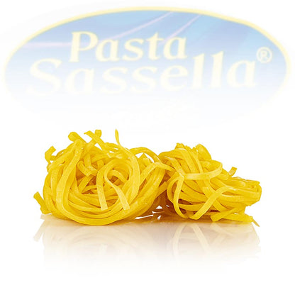 Friske tagliarini med æg, båndnudler, 4 mm, Sassella, 500 g