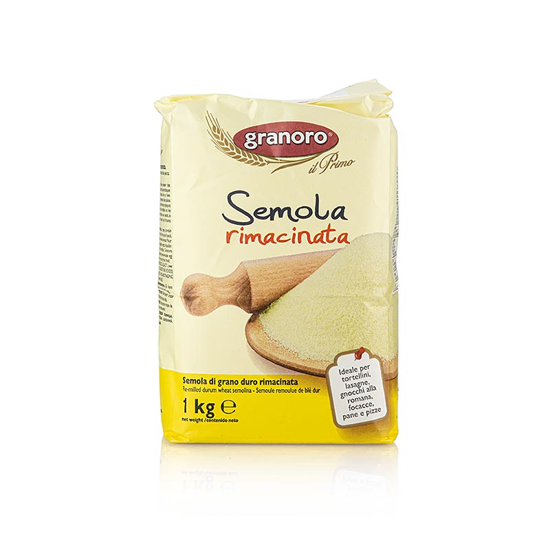 Hård hvedegryn, Semola rimacinata, Granoro, 1 kg