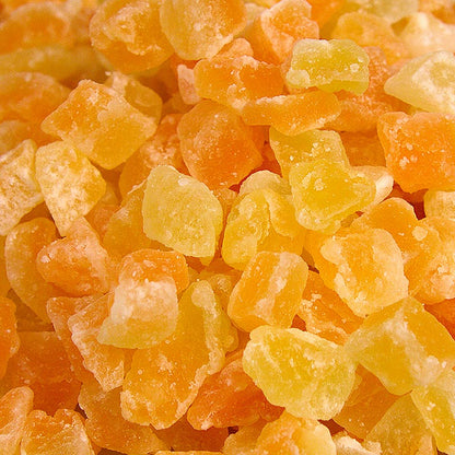Cantaloupe-melon, skåret i tern, usvovlet, tilsat sukker, 1 kg