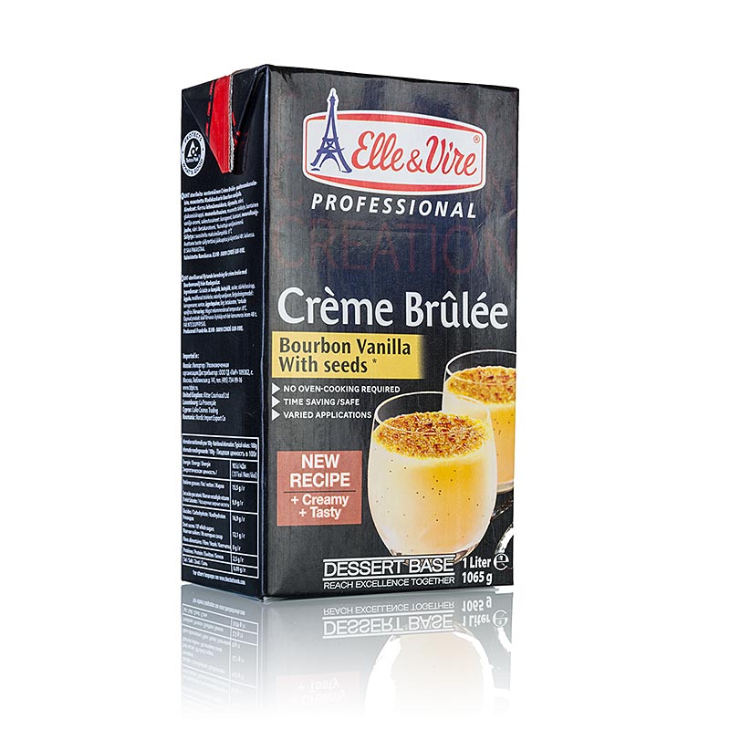 Dessert Base - Crème Brûlée-base med madagaskisk vanilje, Elle & Vire, 1 l