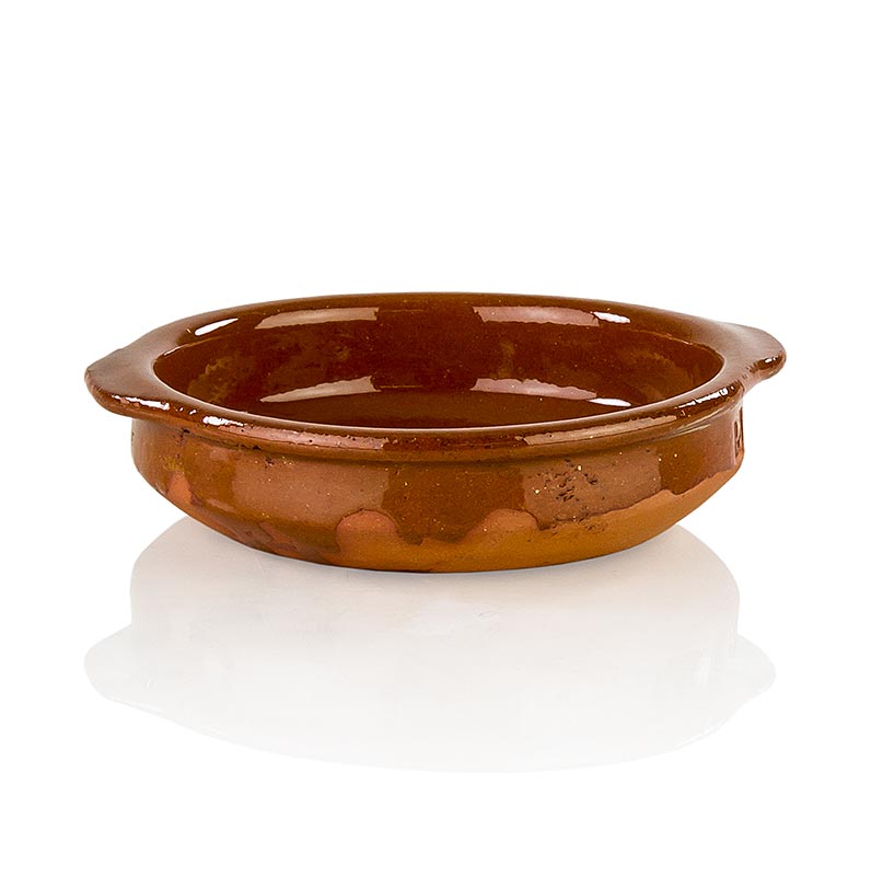 Lerfad - Cazuela, brun, glaseret, ø 12 cm, 1 stk