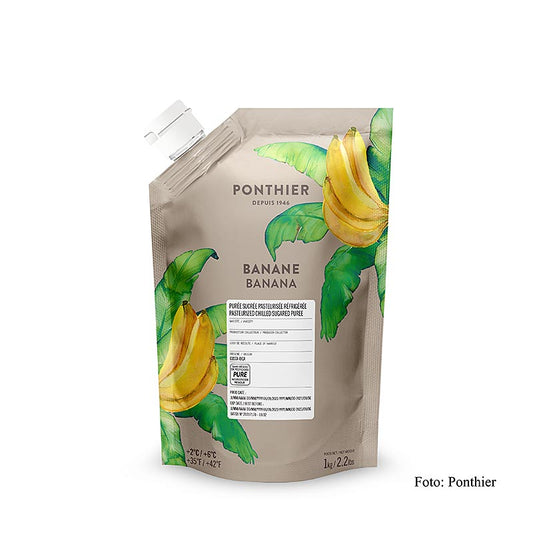 Puré – banan, med sukker, 1 kg