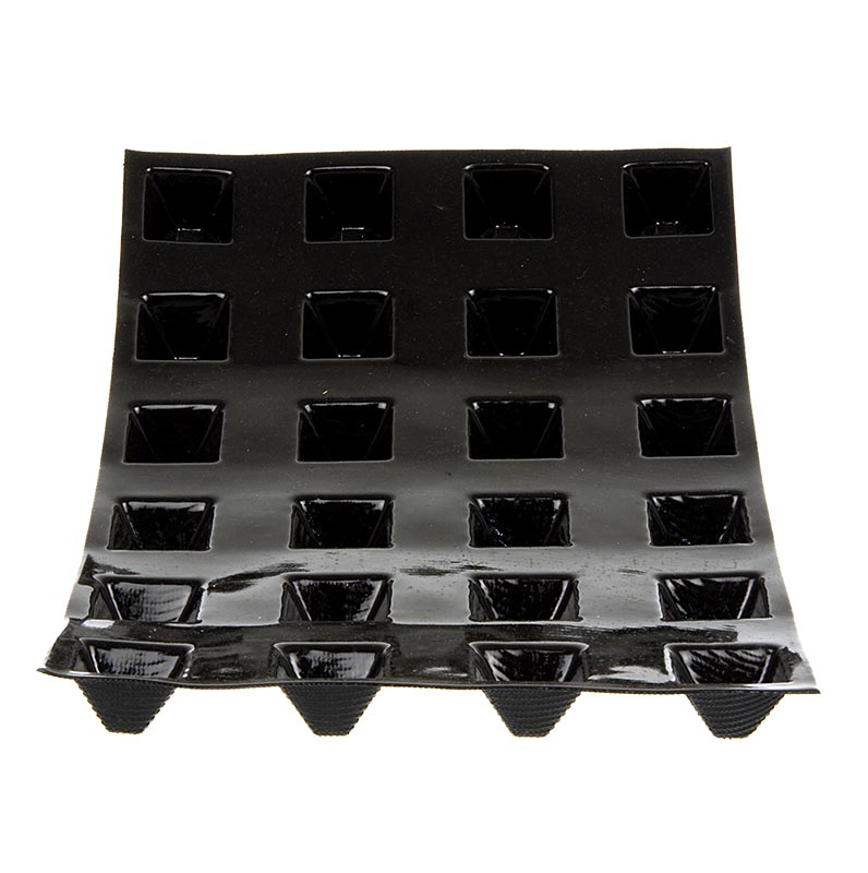 Flexipan-form 40x30 cm, 24 mini-pyramider, 35x35 mm, 23 mm dyb, 15 ml, 1 St