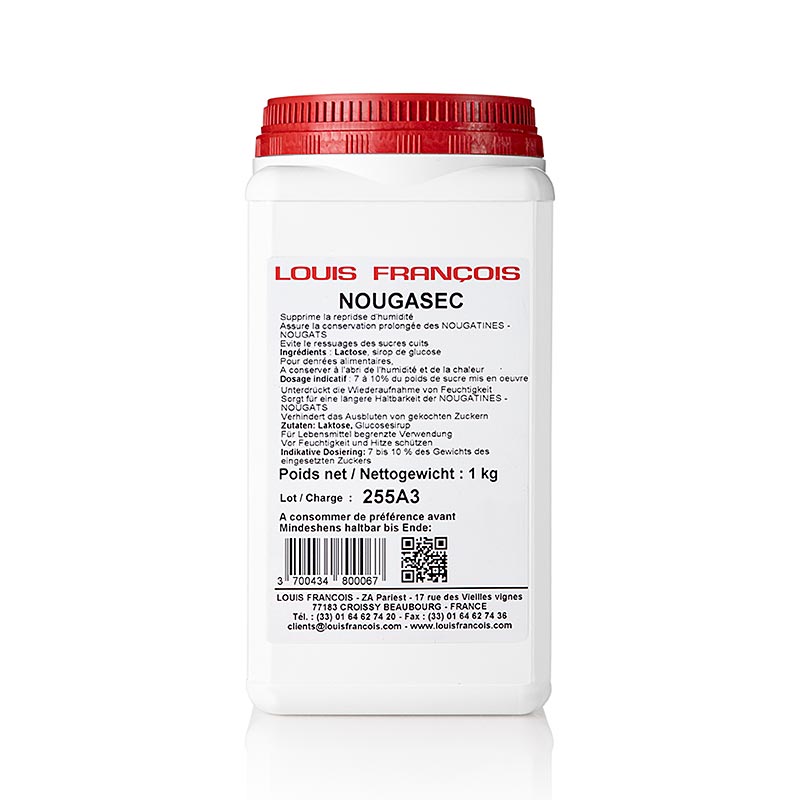 Nougasec – stabilisator til nougat og nougatine, Louis Francois, 1 kg