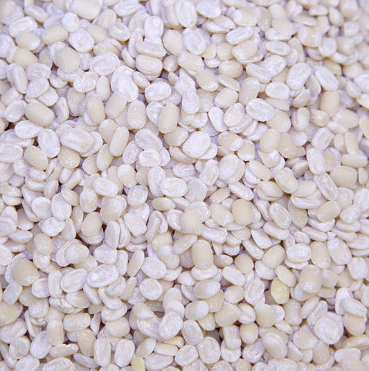 Linser, hvide, Urid-Dal/Uridbønner, afskallede, halverede, 1 kg