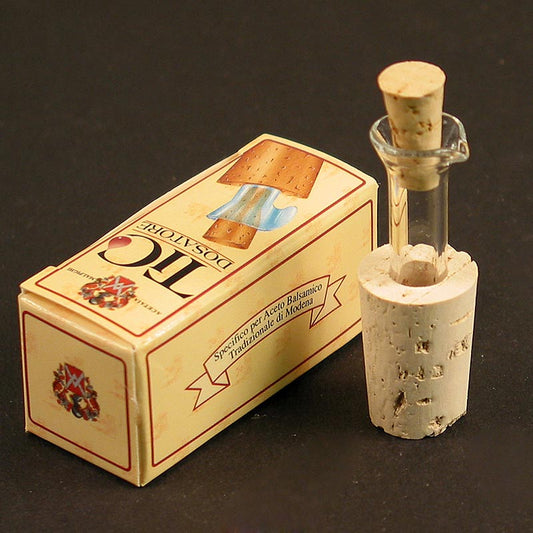 Flaskeudløber til Aceto Balsamico & olie (Dropper TIC-prop med glasrør), 1 stk