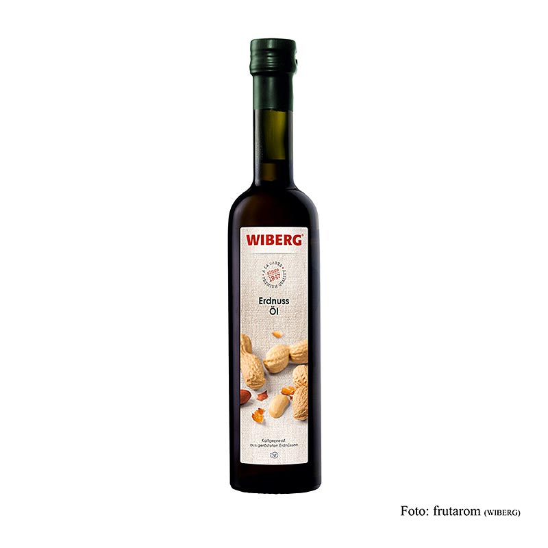 Wiberg Jordnøddeolie, koldpresset, 500 ml