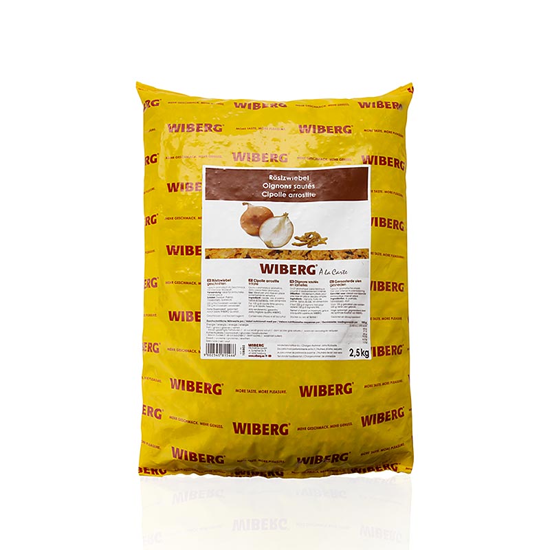 Wiberg ristede løg, skåret, 2,5 kg