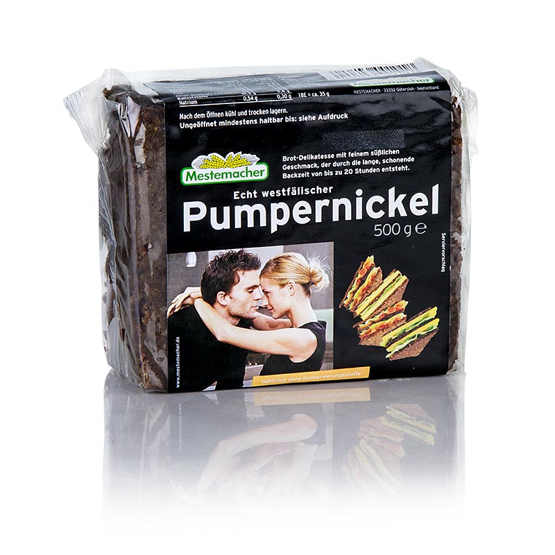 Pumpernickel, rektangulære skiver, 500 g