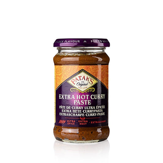 Currypasta "Extra Hot", rød, stærk, Patak´s, 283 g