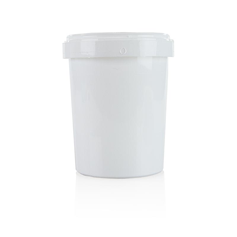 Plastbeholder/bæger uden låg, hvid, ø 11 cm, 13,5 cm høj, 1 liter, 1 stk.