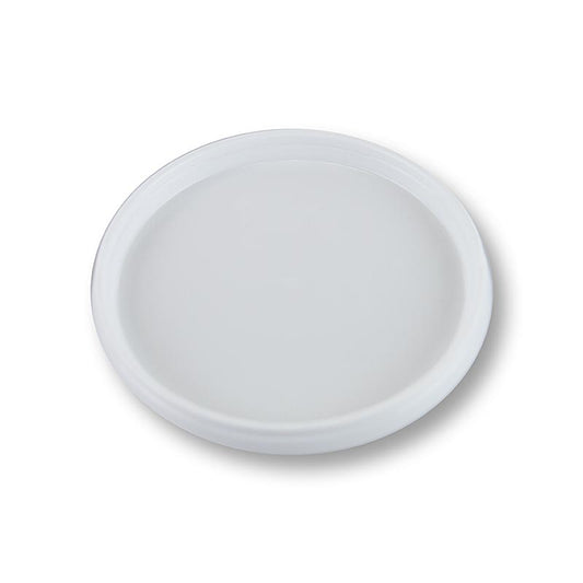 Låg til plastbeholder/bæger, hvid, ø 11 cm, 1 stk.