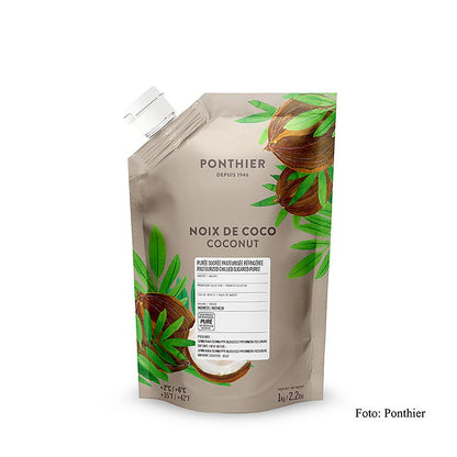 Ponthier kokosnøddepuré, med sukker, 1 kg