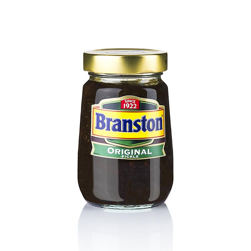 Branston Pickle, grøntsags- og krydderirelish, sød-sur, 360 g