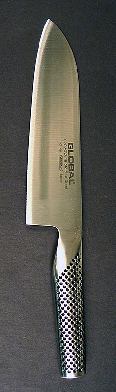 Global G-46 Santoku-kniv, til grøntsager, fisk og kød, spids foran, 18 cm, 1 stk