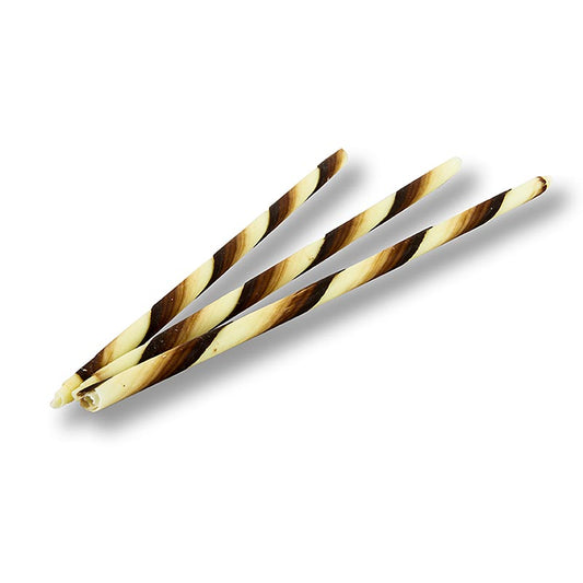 Chokoladecigarer - "Panatella", marmoreret, 20 cm lange, 715 g, 110 stk