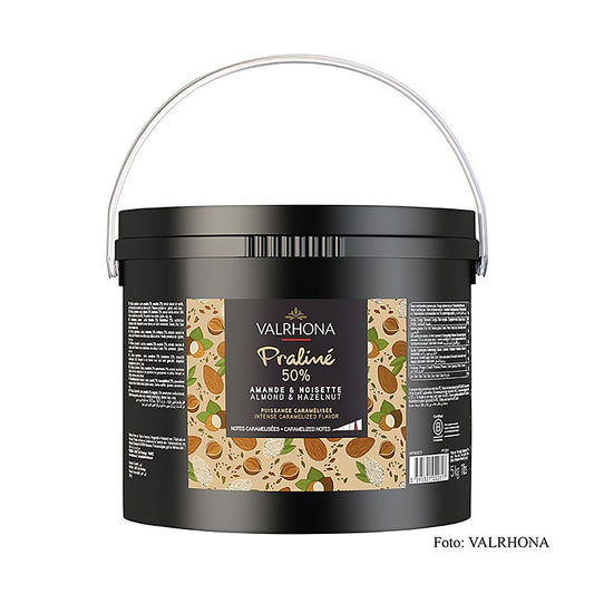 Fin pralinémasse, 25 % hasselnød, 25 % mandel, intense nøddenoter, 5 kg
