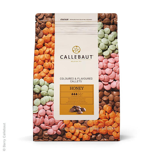Sødmælk med honning, Callets, 32,8 % kakao, 2,5 kg