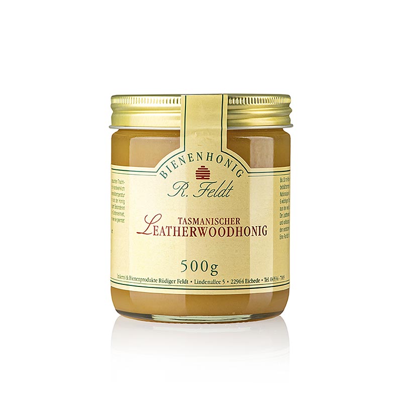 Leatherwood-honning, Tasmanien, brun, flydende – cremet, aromatisk, eksotisk, 500 g