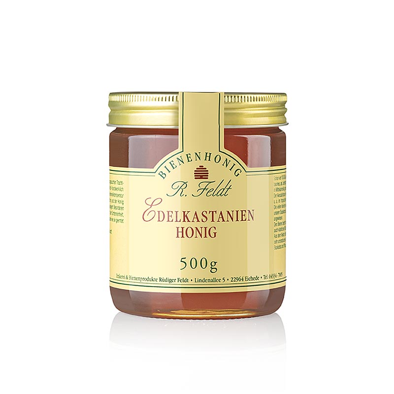 Kastanjehonning, mellembrun, flydende, let bitter, 500 g