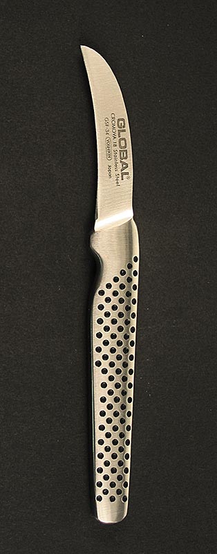 Global GSF-34 Lille skrællekniv, smedet, buet, langt skaft, 5 cm, 1 stk