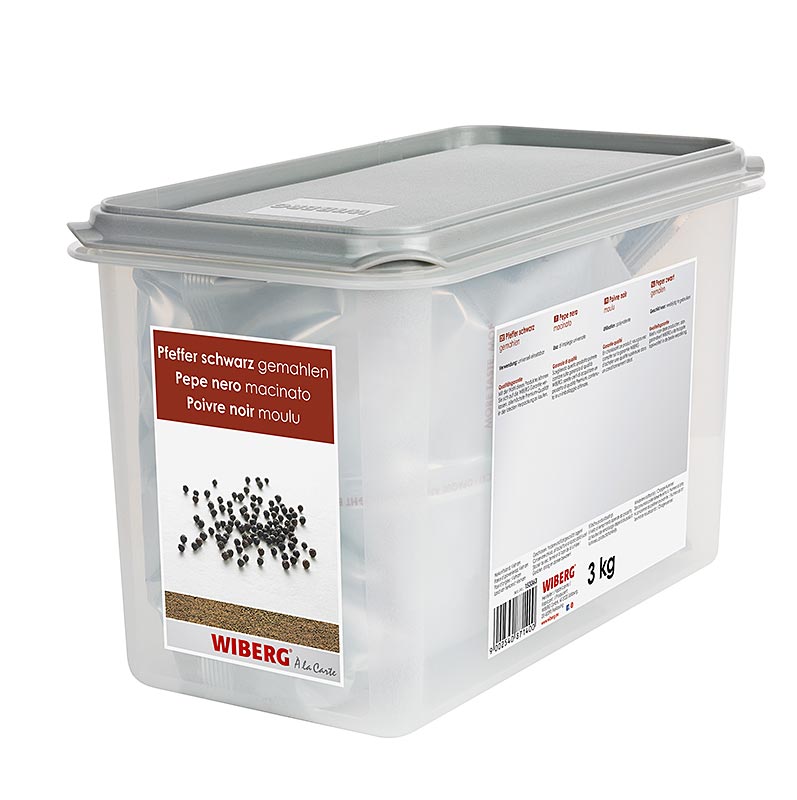 Wiberg sort peber, malet, 3 kg