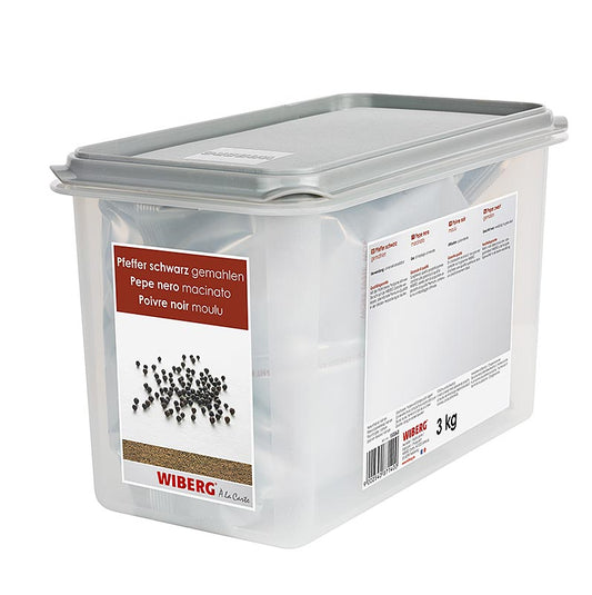 Wiberg sort peber, malet, 3 kg