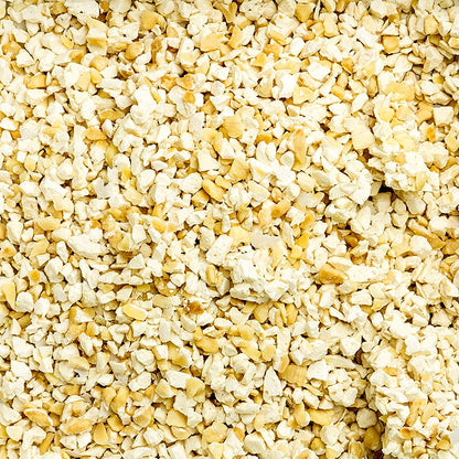 Fransk nougat, lysebrun, groft revet, 2-4 mm, fra Montelimar, 1 kg