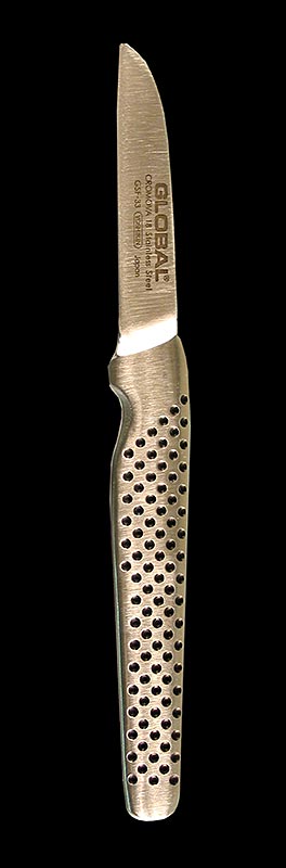 Global GSF-33 Lille skrællekniv, smedet, langt skaft, 6 cm, 1 stk