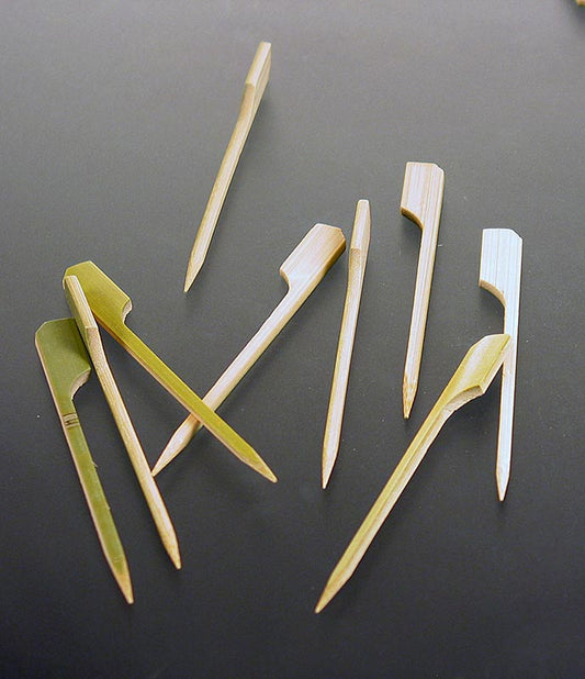 Bambusspyd, med bladende, 9 cm, 250 stk