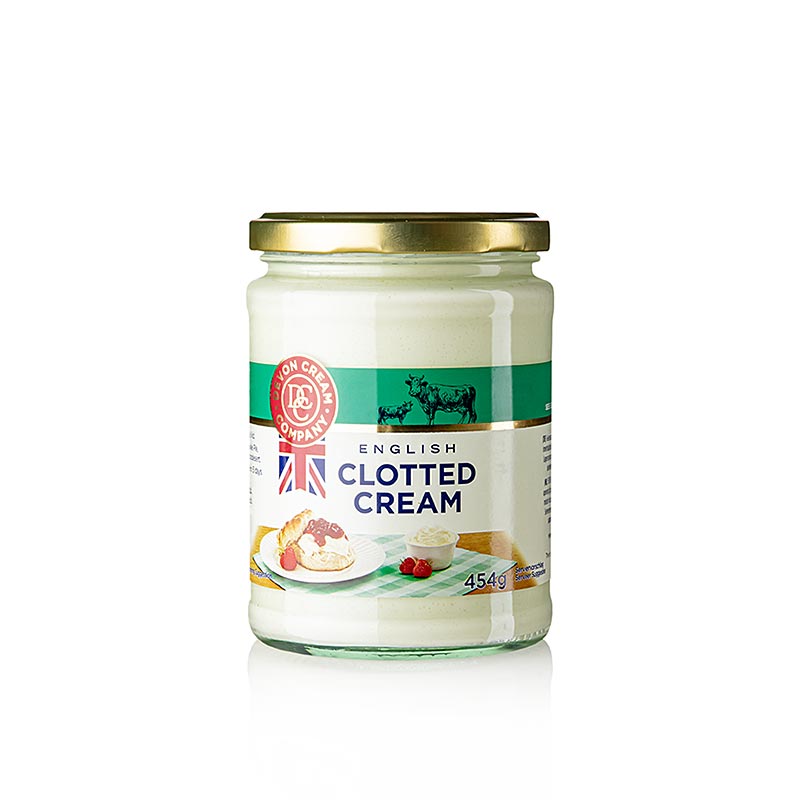 Engelsk clotted cream, fast flødecreme, 55 % fedt, 454 g