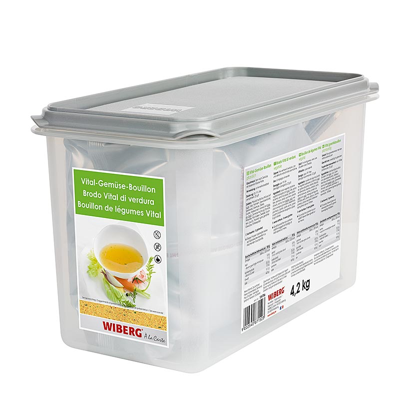 Wiberg Vital-grøntsagsbouillon, til 190 liter, 4,2 kg