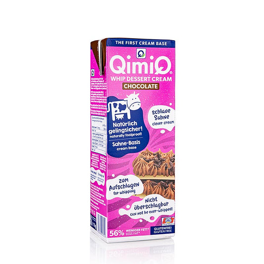 QimiQ Whip chokolade, koldpiskbar flødedessert, 16 % fedt, 1 kg