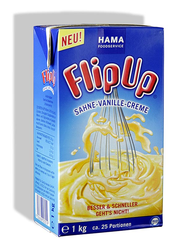 QimiQ Whip Vanilje, koldpiskbar flødedessert, 17 % fedt, 1 kg