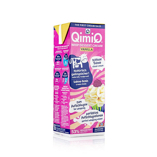 QimiQ Whip Vanilje, koldpiskbar flødedessert, 17 % fedt, 1 kg