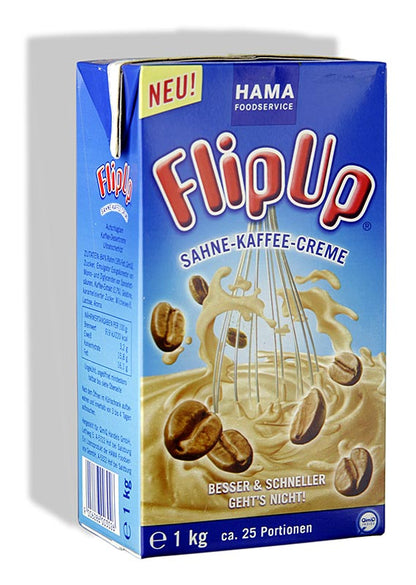QimiQ Whip kaffe, koldpiskbar flødedessert, 16 % fedt, 1 kg