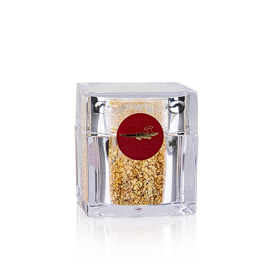 Guld - terningstøser med bladguldflager, 22 karat, E175, 0,1 g