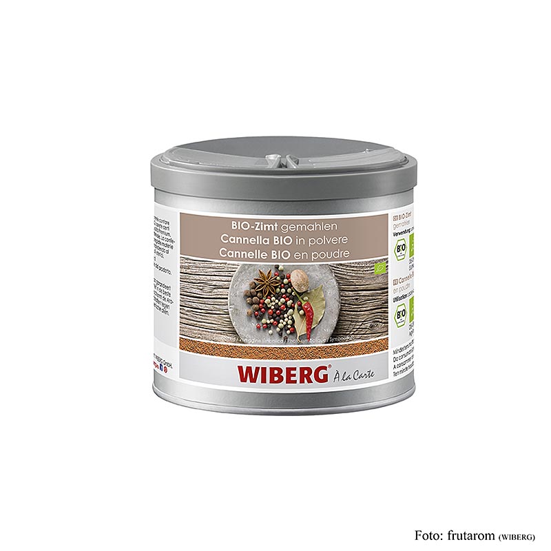Wiberg BIO kanel, malet, Cassia-kanel, Indonesien, 245 g