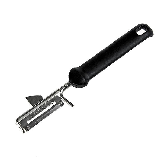 Aspargesskræller, god klinge, sort, plastikhåndtag, 1 stk.