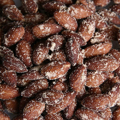 Røgede mandler, hele, saltede - Premium, 1 kg